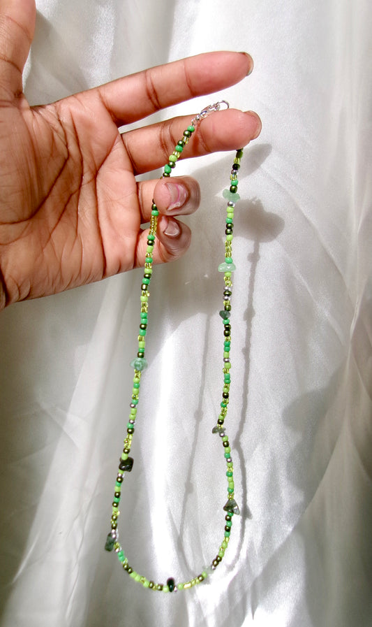 Just a Green Beaded Necklace :)