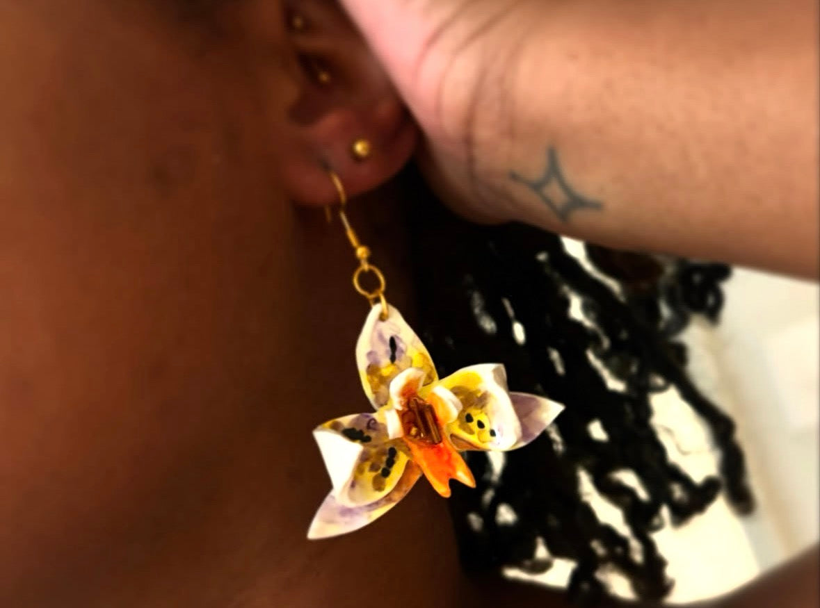 Orchid Earrings