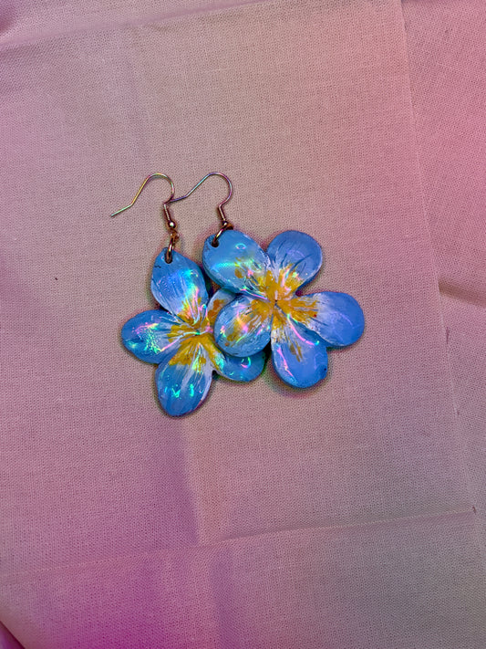 Blue Lily Earrings [MTO]